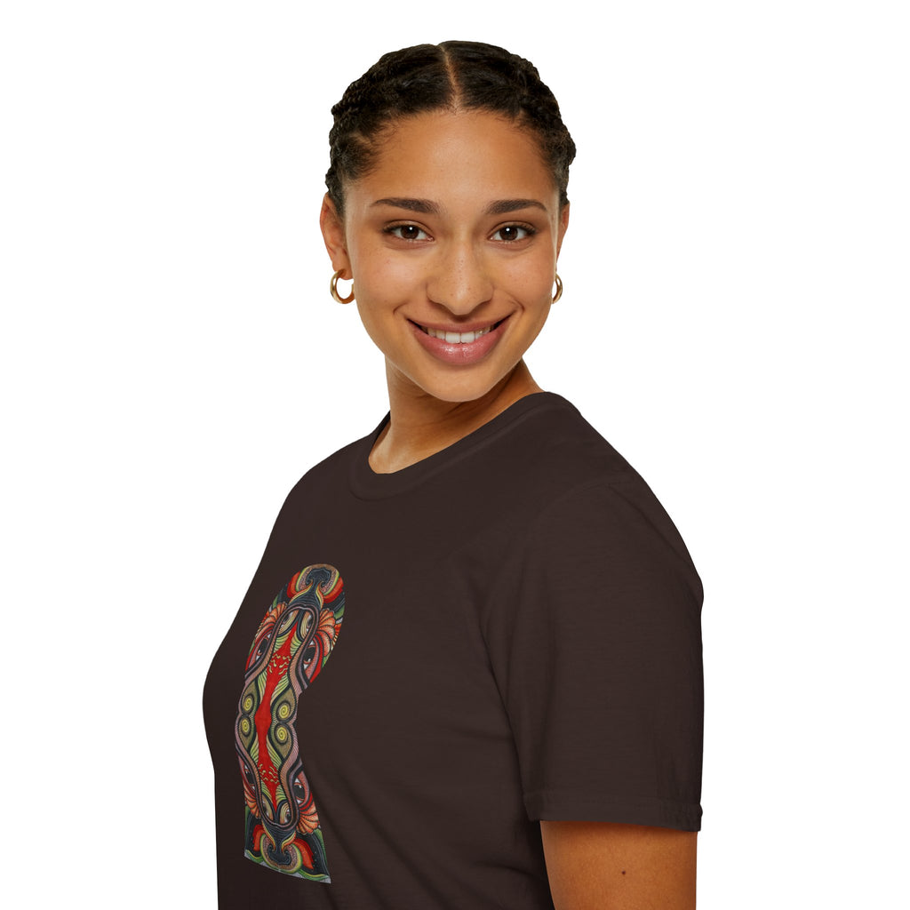 Keyhole & Star Psychedelic Graphic T-Shirt #fd763