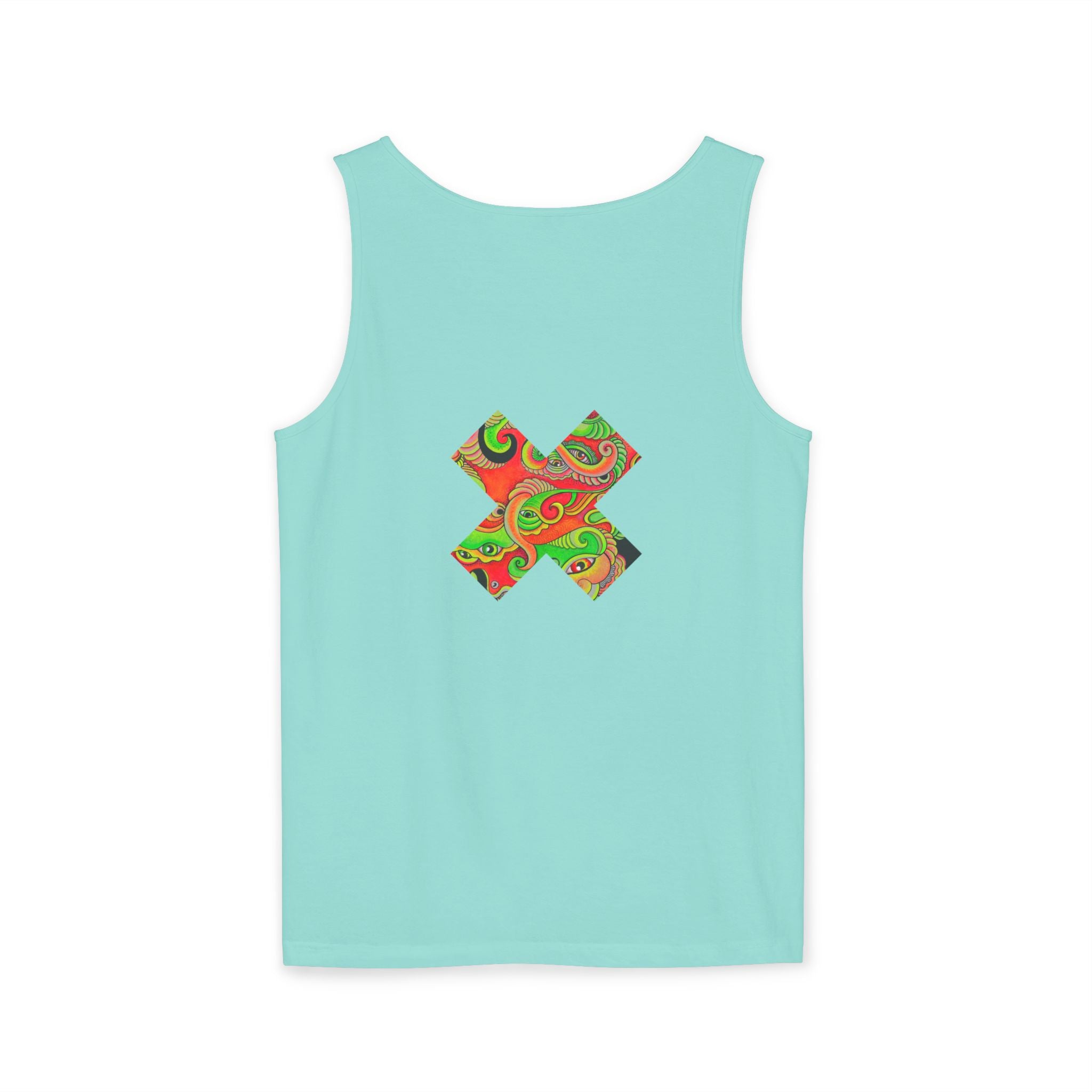 Psychedelic Paisley Cross Tank #t434567