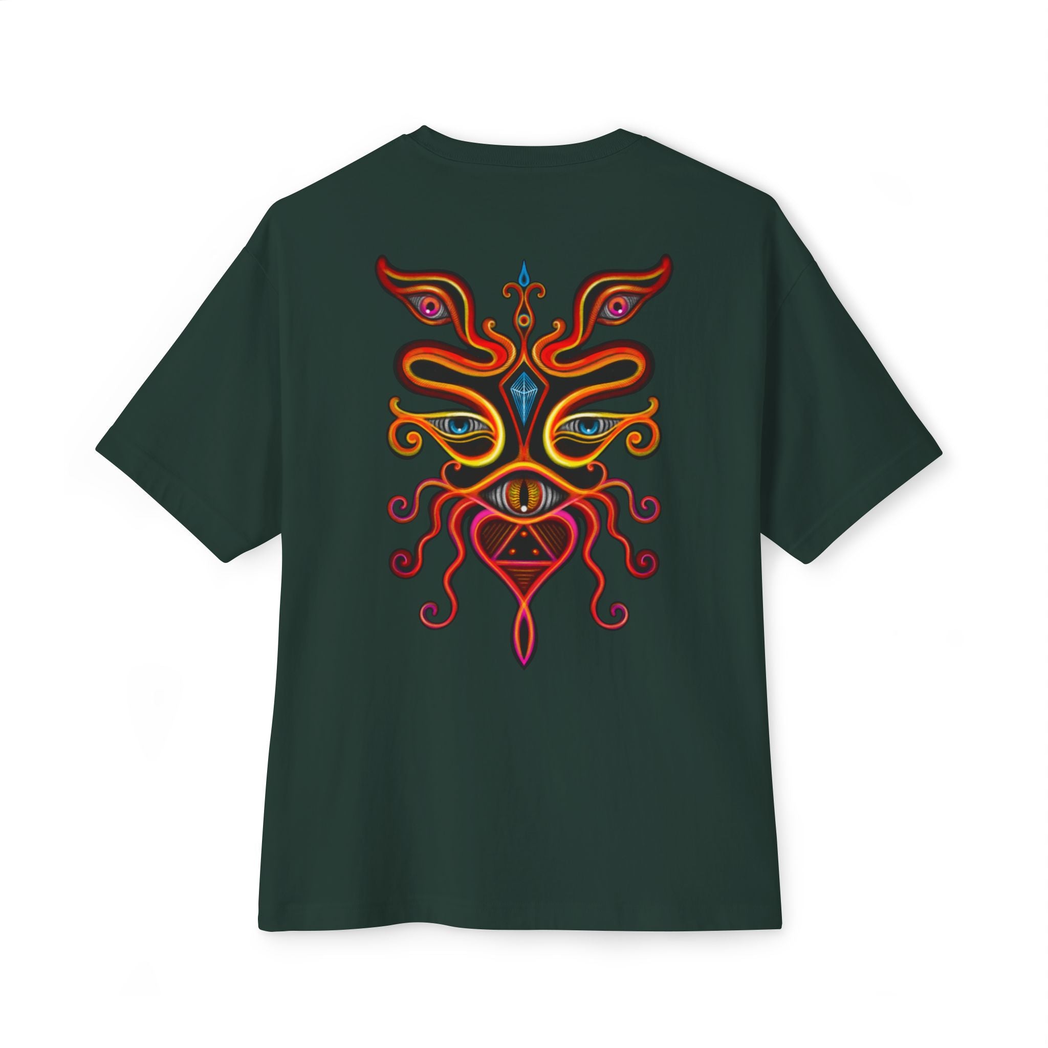 Mystic Eye Tee — Psychedelic Neon Third-Eye Graphic T-Shirt