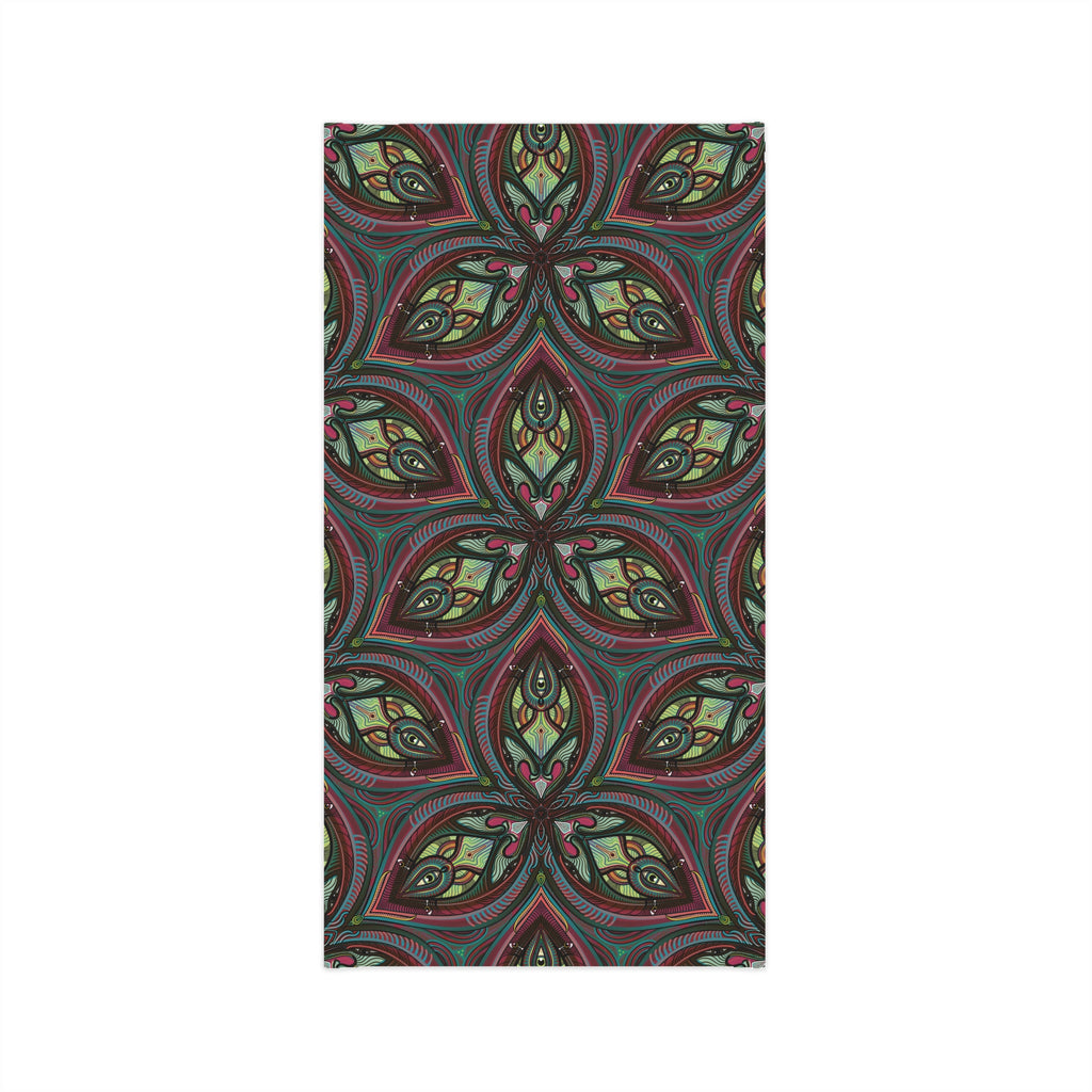 Bohemian Floral Mandala Neck Gaiter — Lightweight Patterned Face Scarf #fg8750