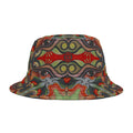 Psychedelic Floral Bucket Hat – Retro Boho Patterned Sun Hat #d2476543