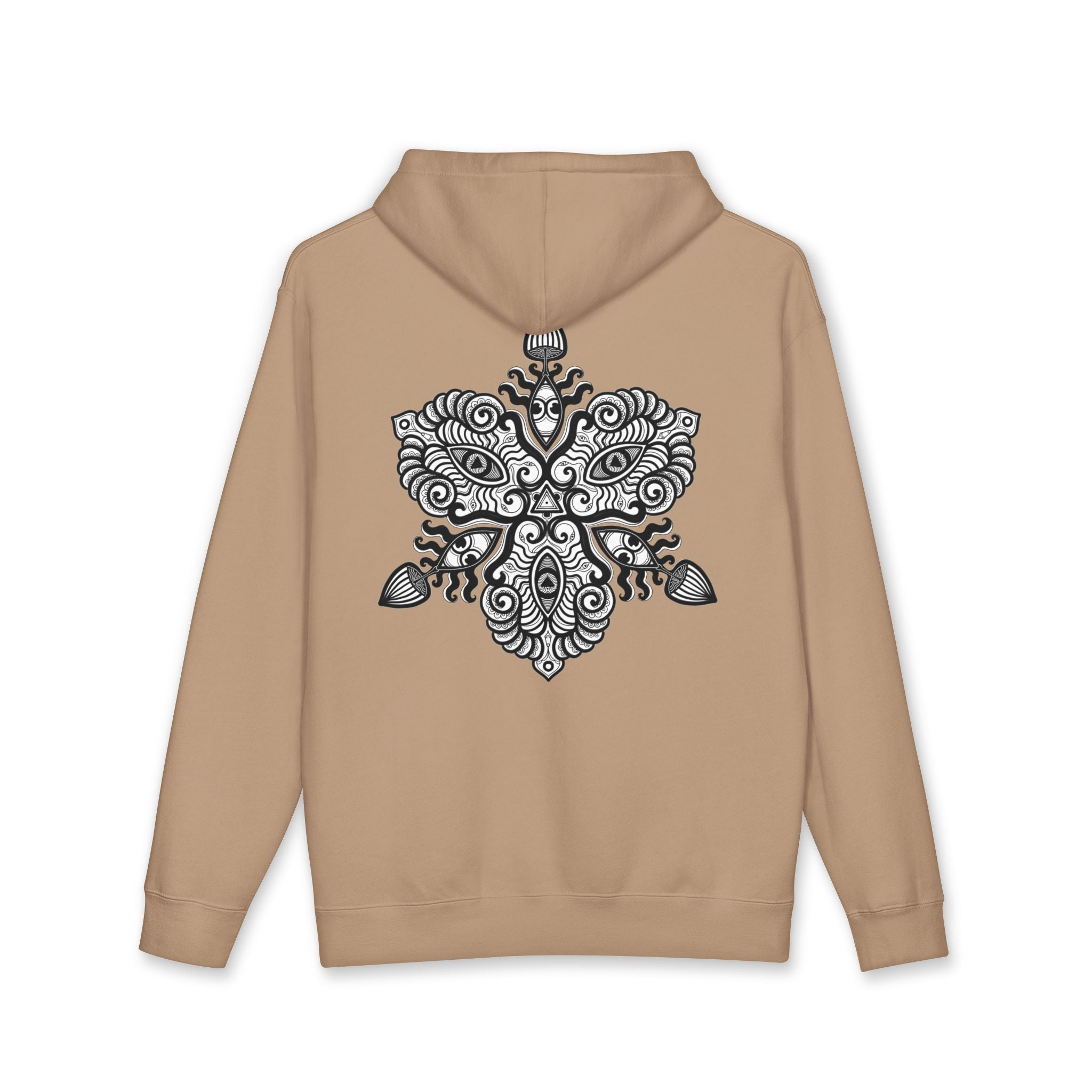 Hoodie — Intricate Black Tribal Mandala Skull Design #x8765467