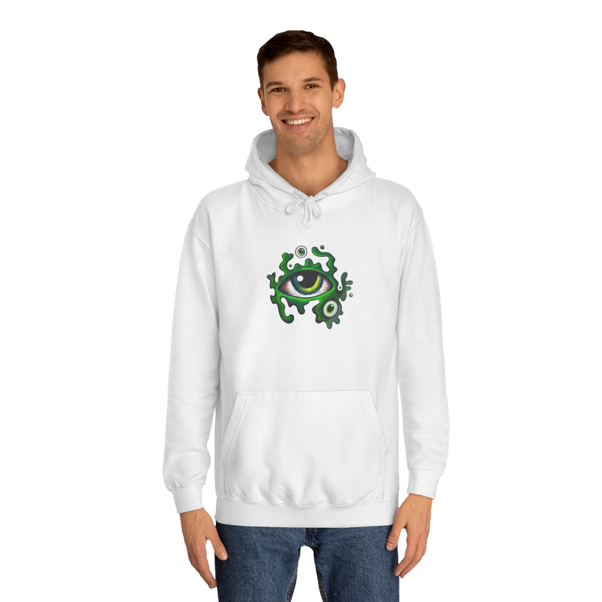 Green Eye Graphic Hoodie #r9764567