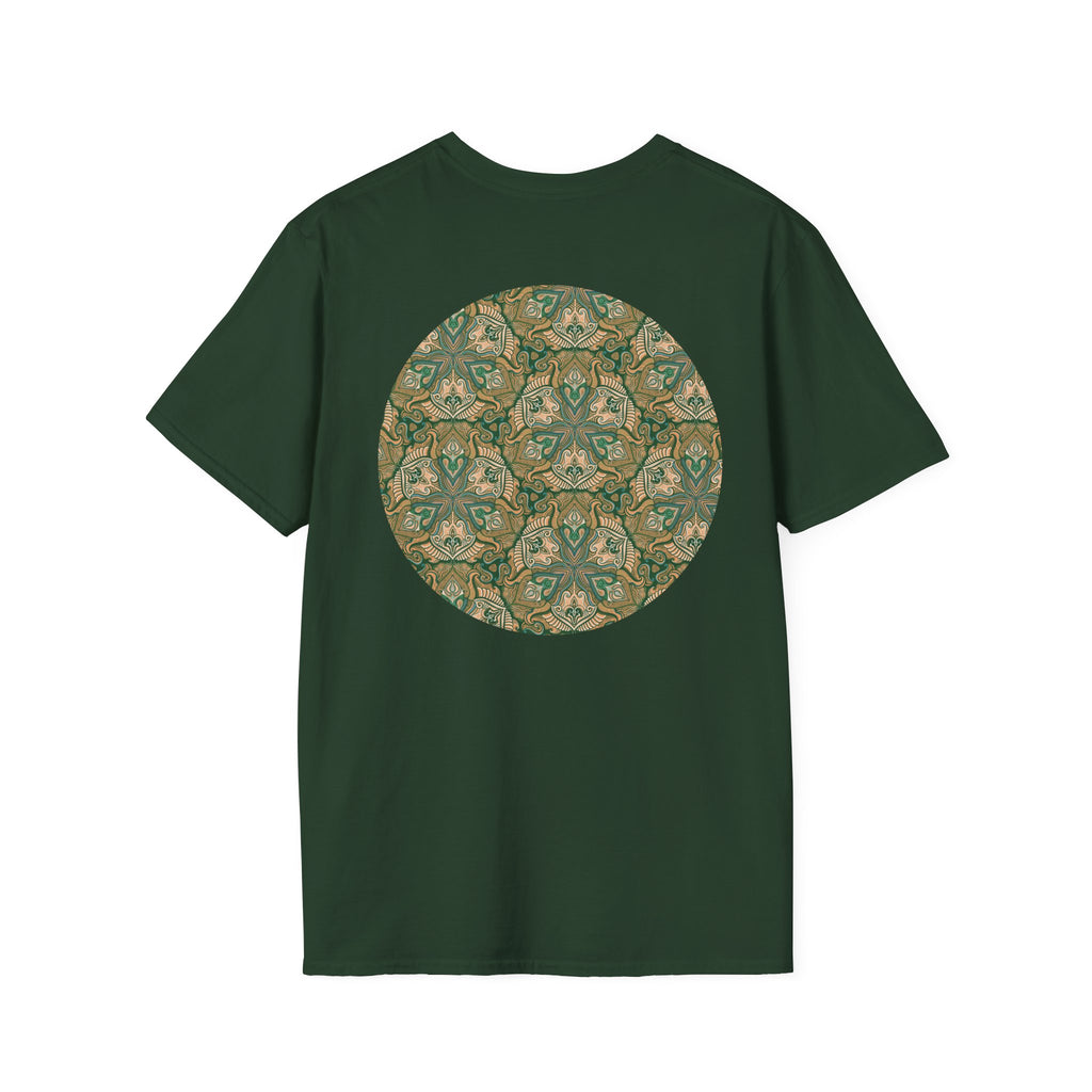 Green Celtic Knot Mandala T-Shirt | Floral Shamrock Pattern