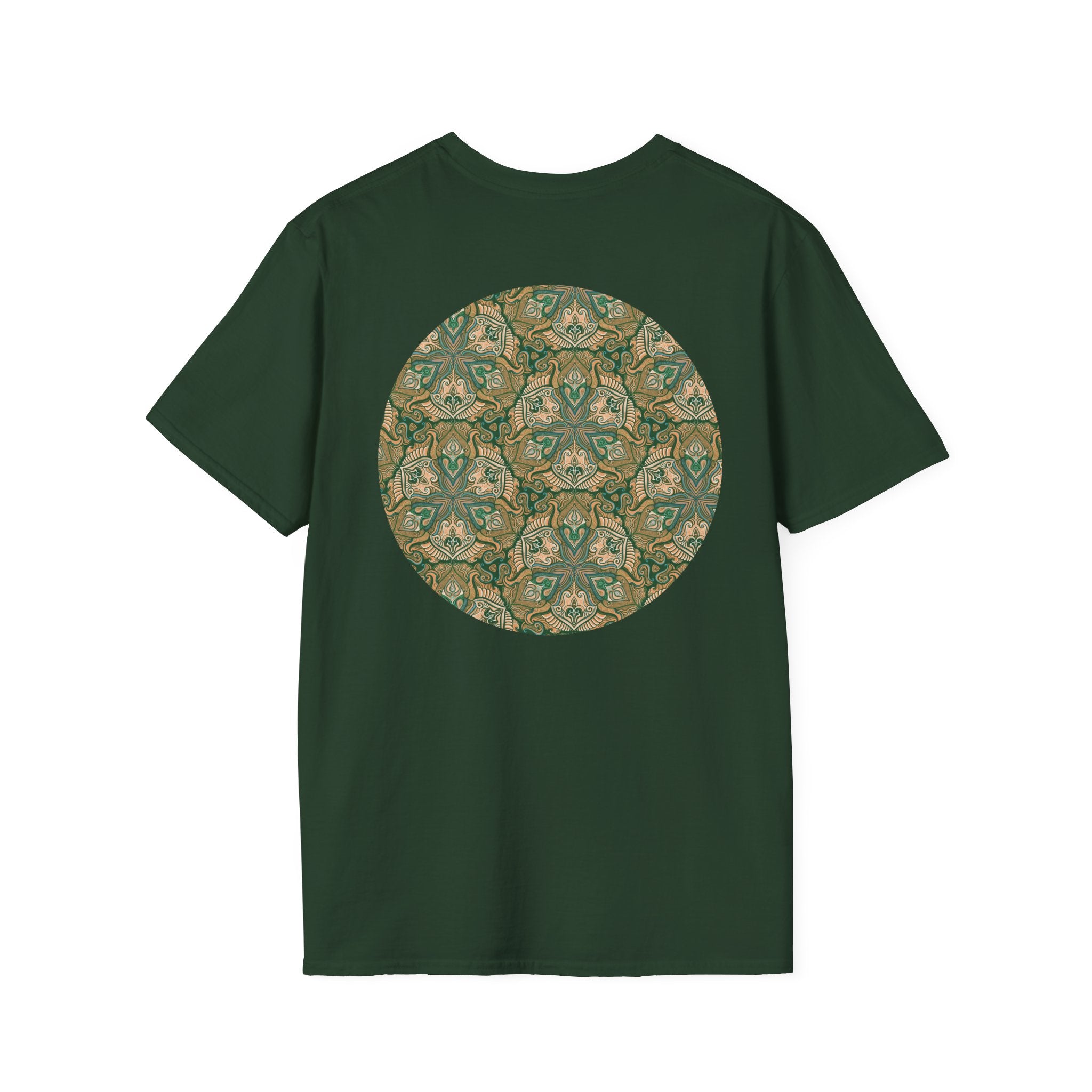 Green Celtic Knot Mandala T-Shirt | Floral Shamrock Pattern