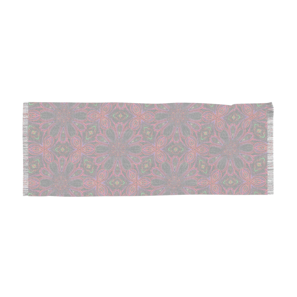 Light Scarf — Bohemian Kaleidoscope Floral Patterned Scarf #y4326