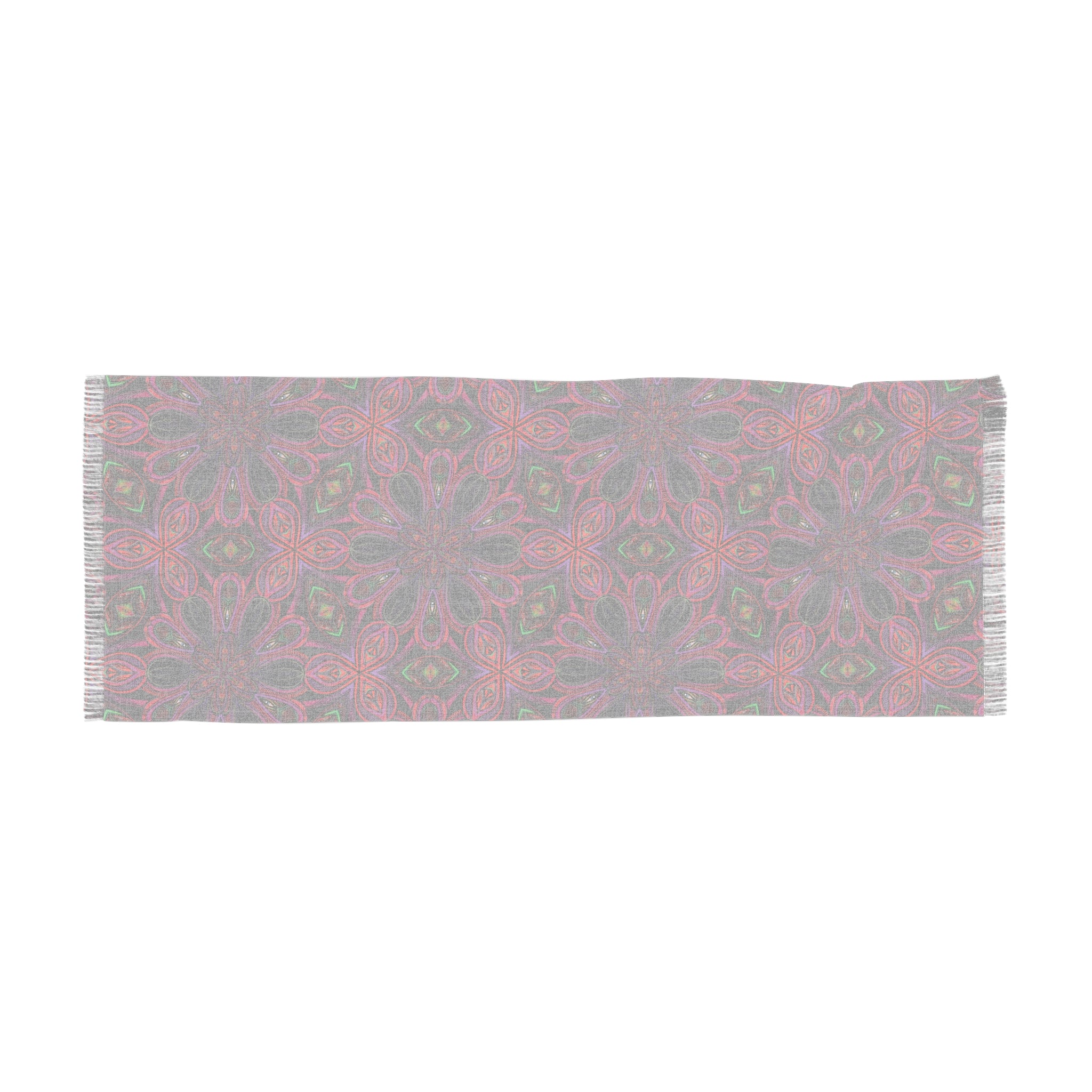 Light Scarf — Bohemian Kaleidoscope Floral Patterned Scarf #y4326