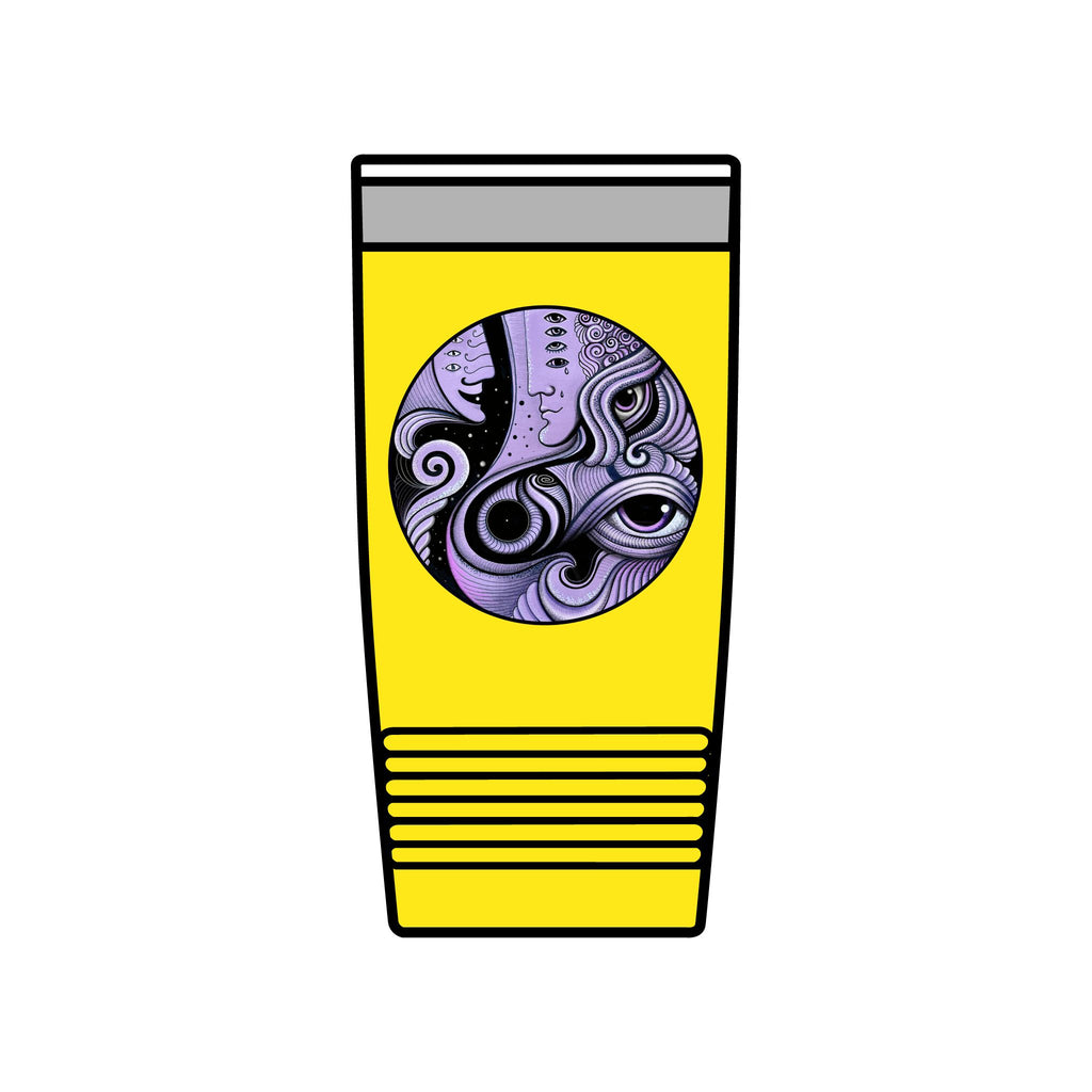 Psychedelic Keyhole Face Tumbler | 20oz Insulated Travel Cup