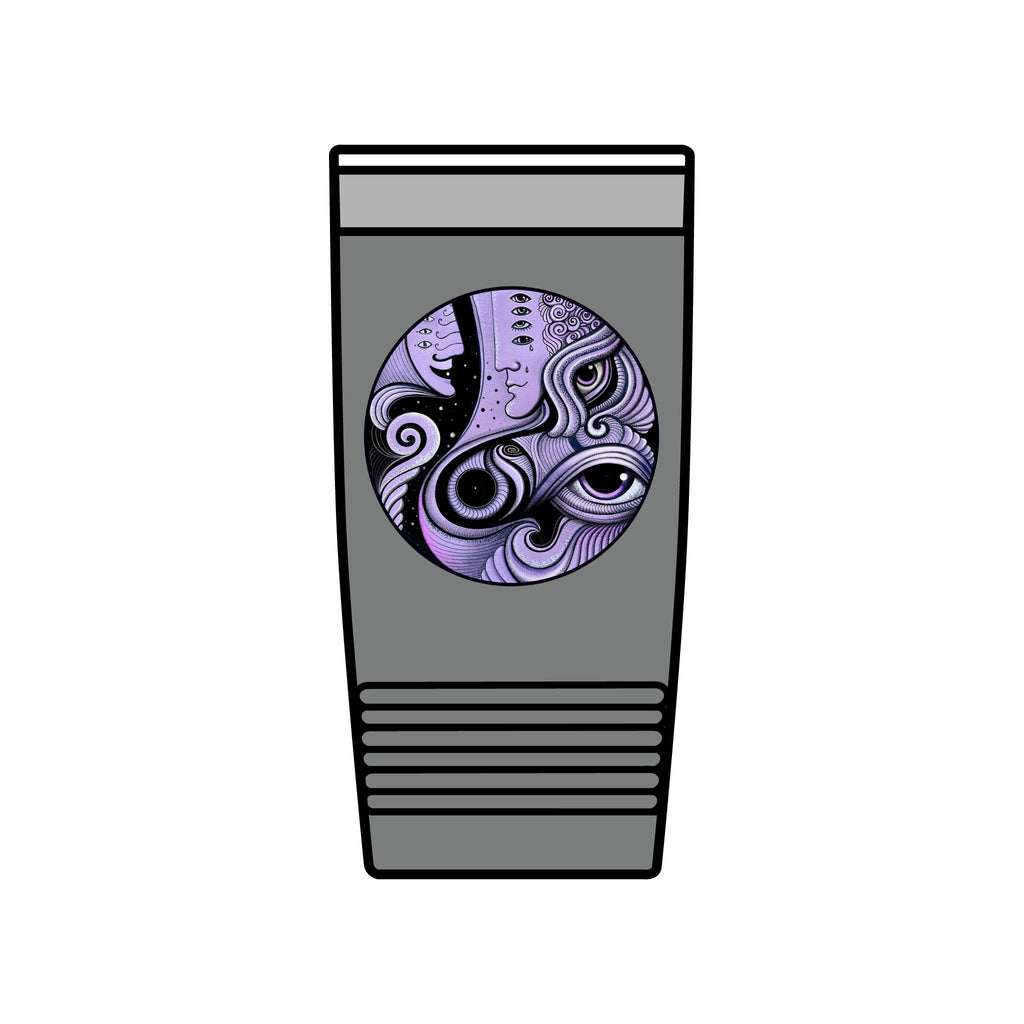 Psychedelic Keyhole Face Tumbler | 20oz Insulated Travel Cup