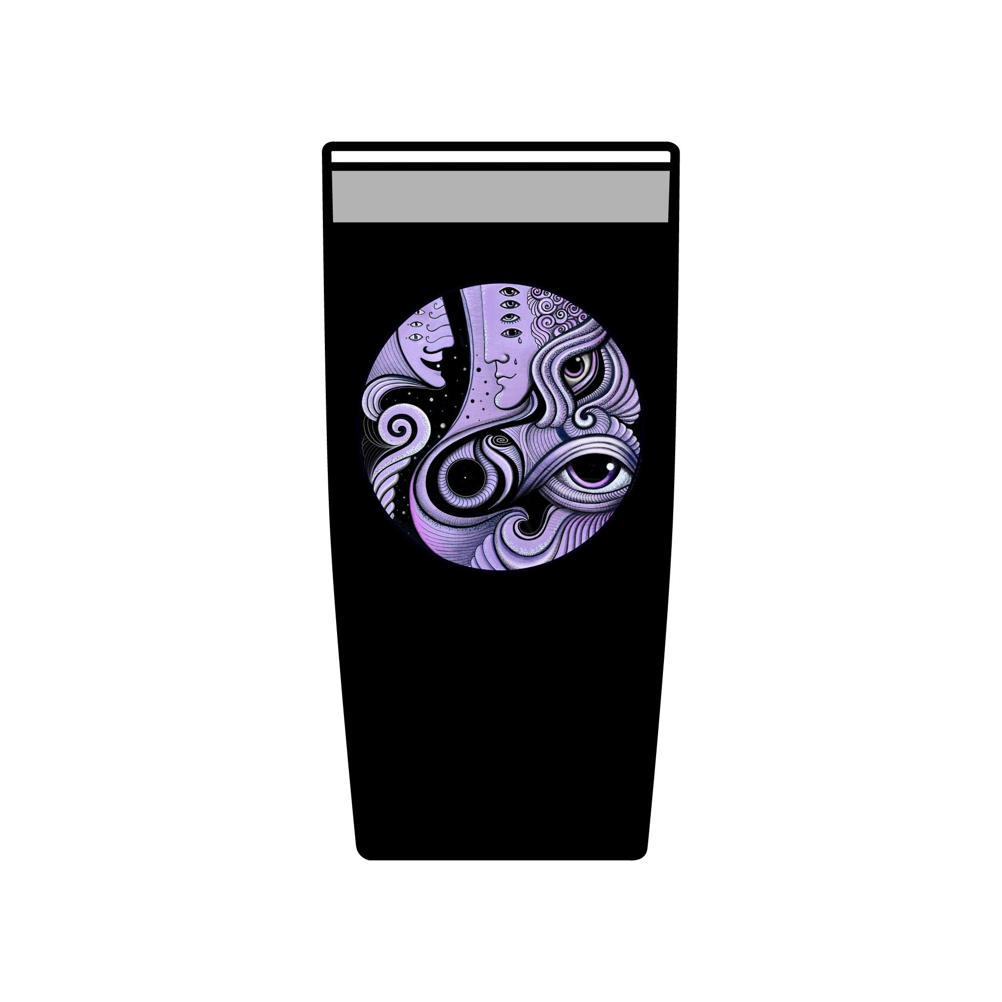 Psychedelic Keyhole Face Tumbler | 20oz Insulated Travel Cup