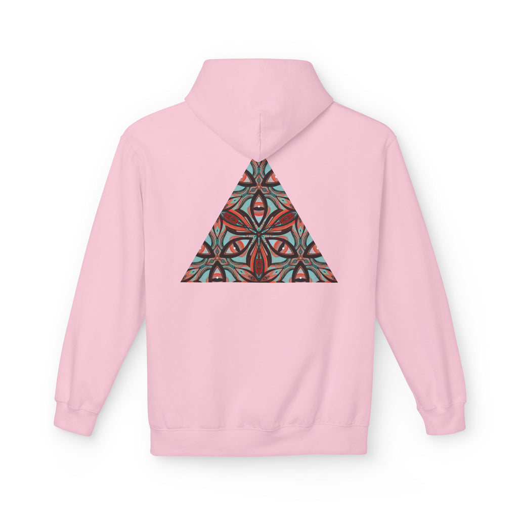 Geometric Kaleidoscope Triangle Hoodie | Symmetrical Abstract Pattern