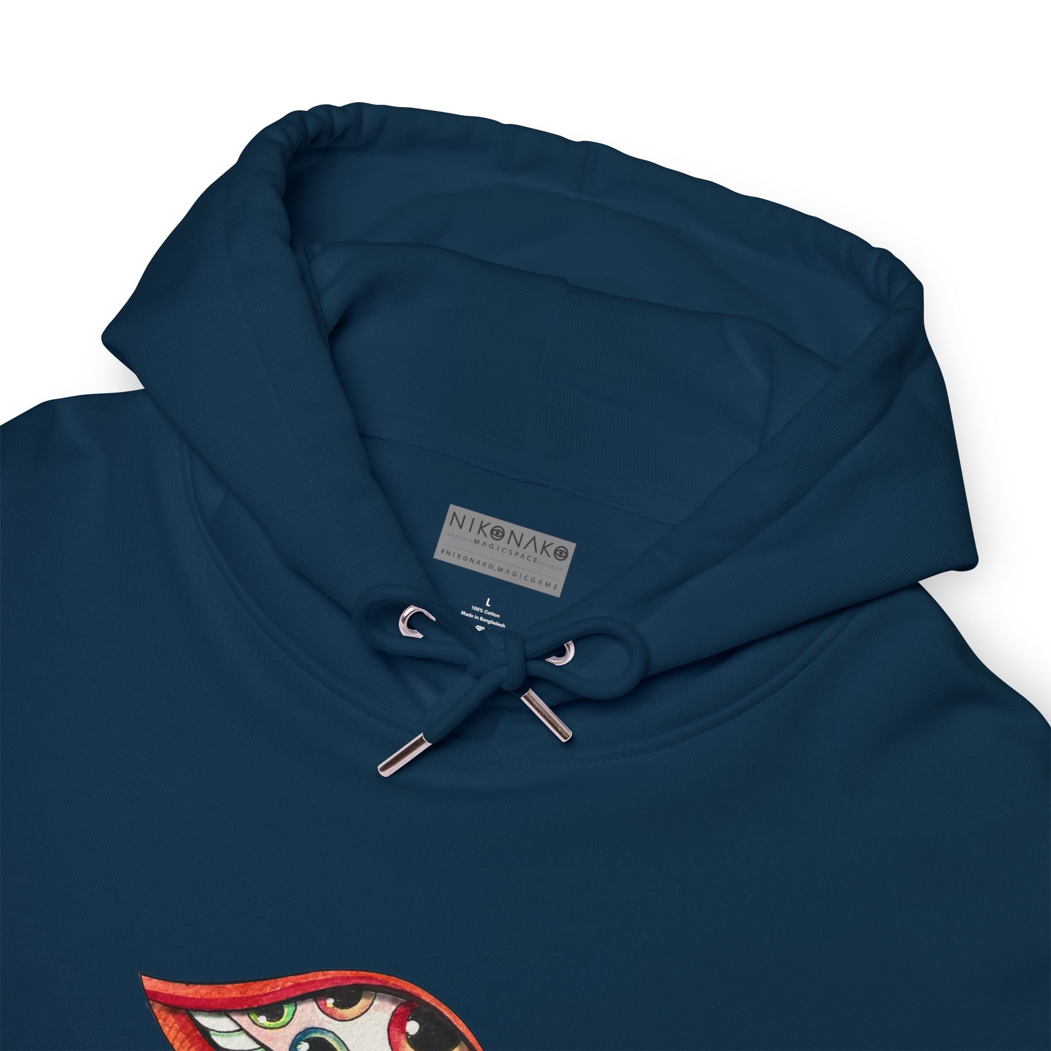 Graphic Hoodie — Colorful Psychedelic Lip & Swirl Design #h4334