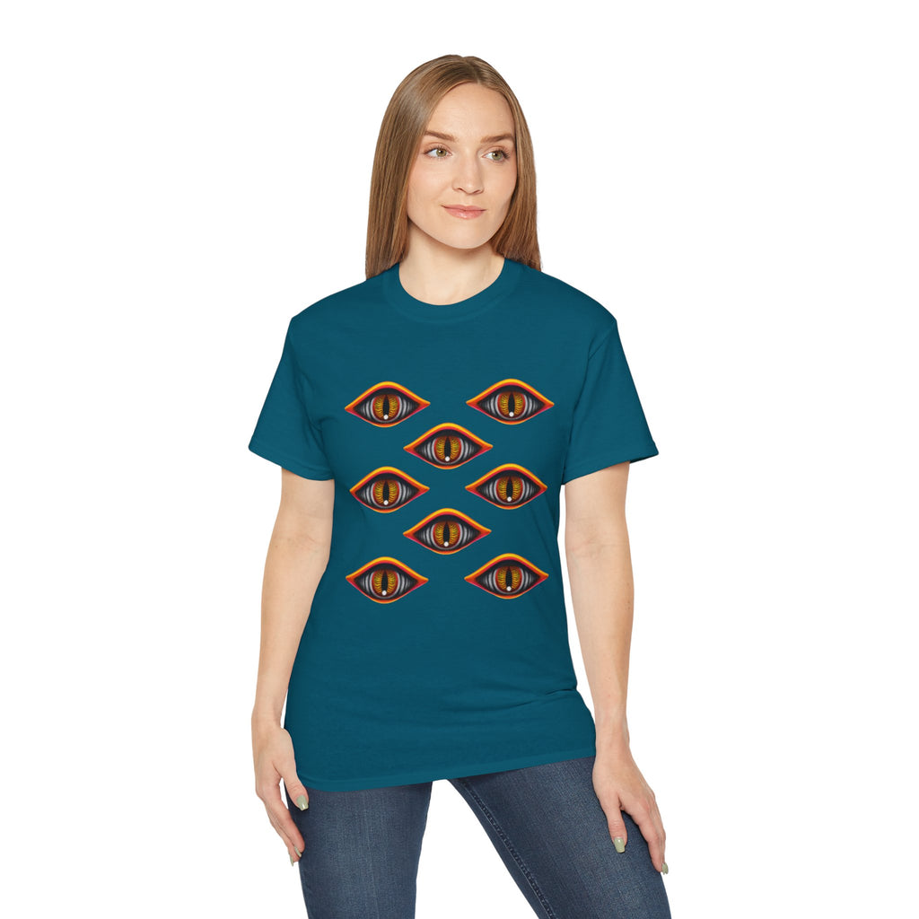 Mystic Eyes Graphic Tee — Psychedelic All-Seeing Eye T-Shirt #hfs84300
