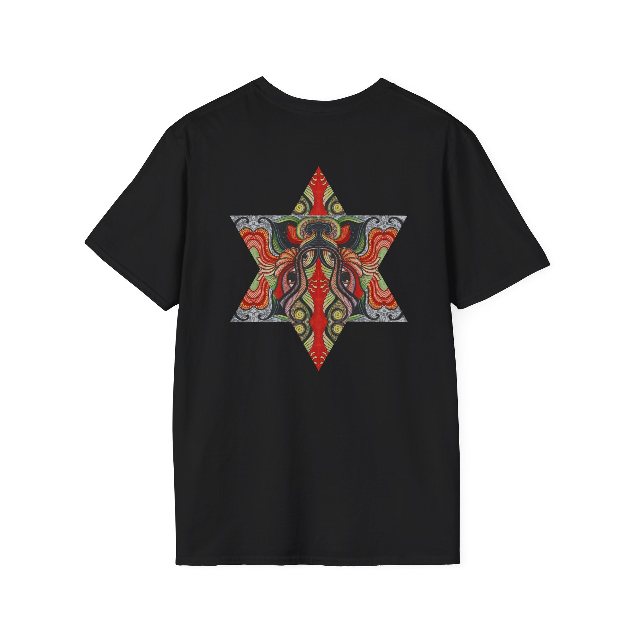 Keyhole & Star Psychedelic Graphic T-Shirt #fd763