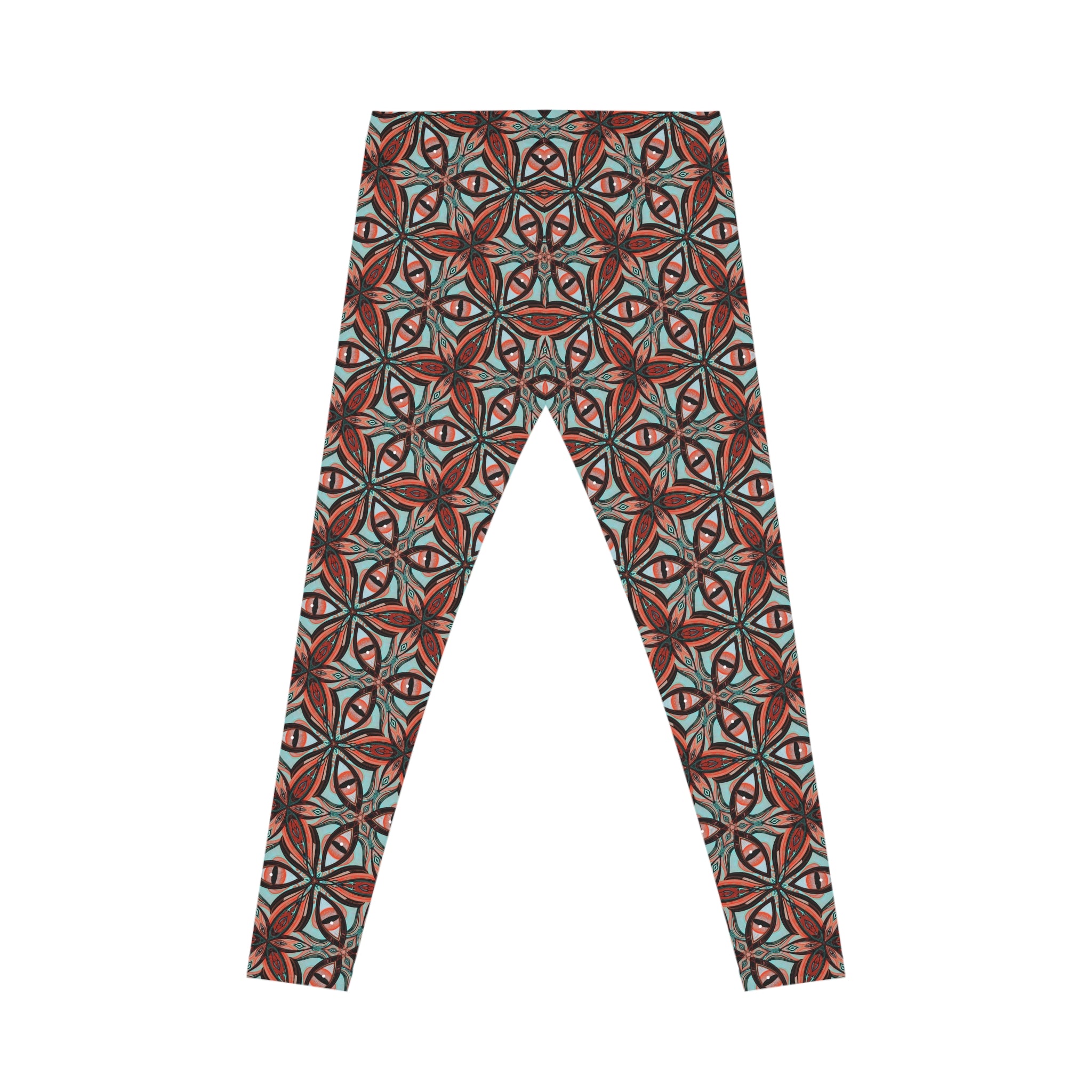 Boho Floral Mosaic Leggings — Women's All-Over Print Casual Leggings #l7