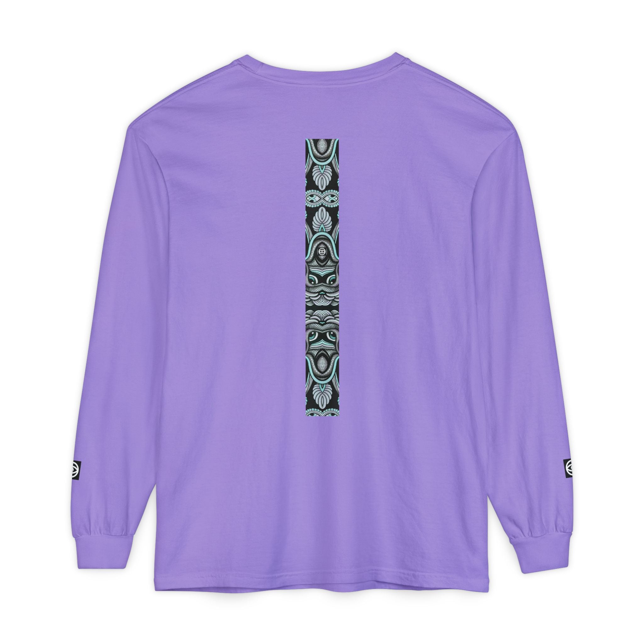 Men's/Women's Long Sleeve T-Shirt — Vertical Geometric Stripe Graphic #kjgd64258