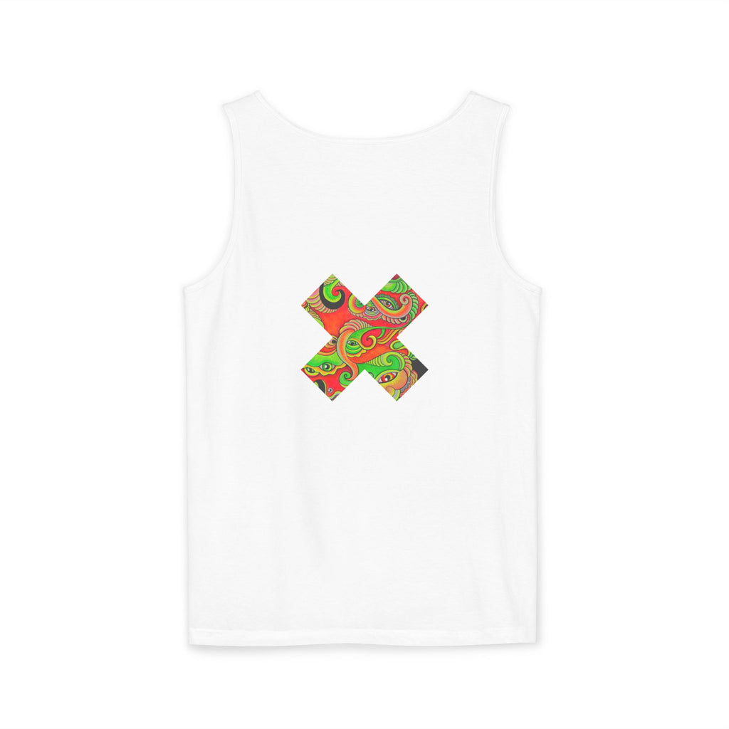 Psychedelic Paisley Cross Tank #t434567