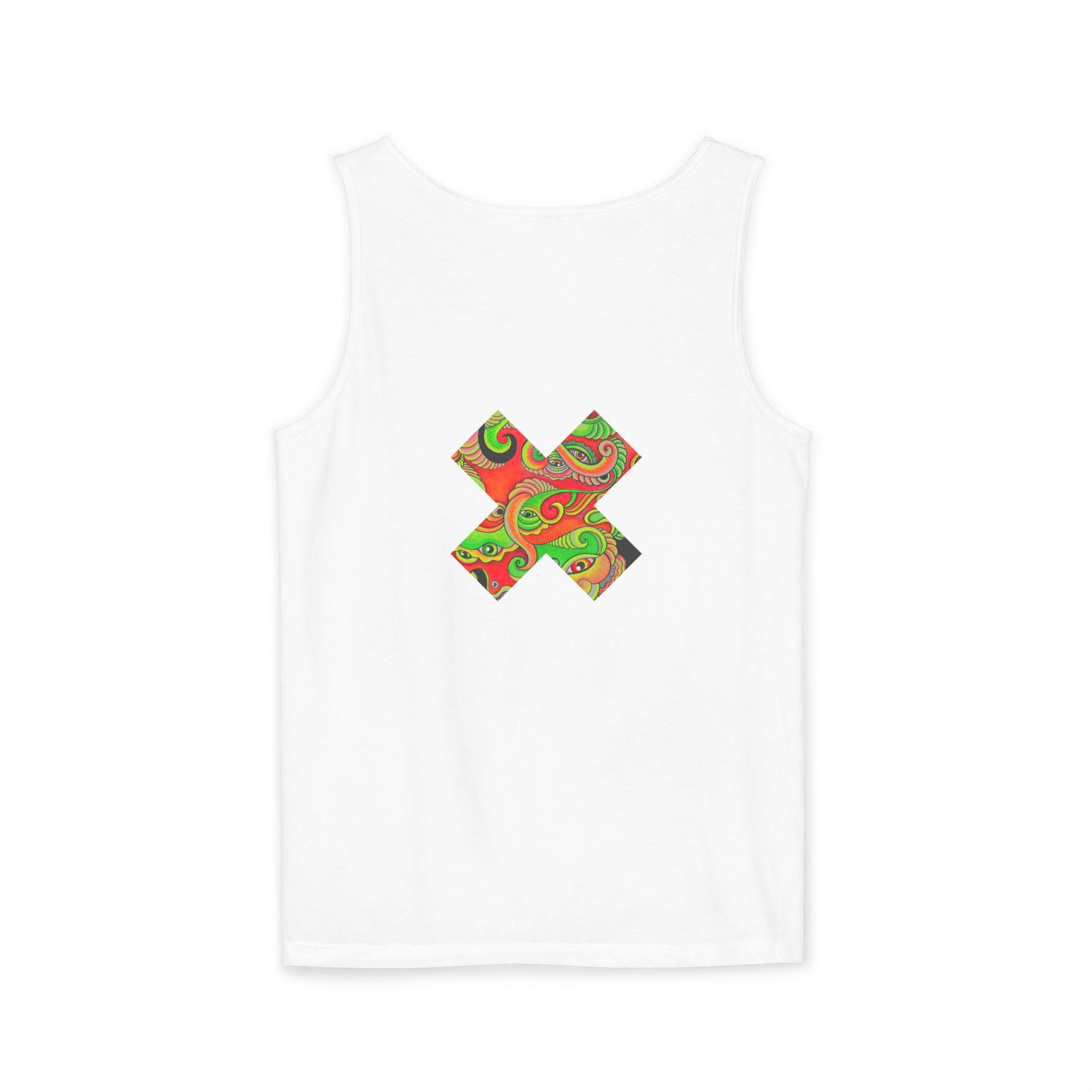 Psychedelic Paisley Cross Tank #t434567