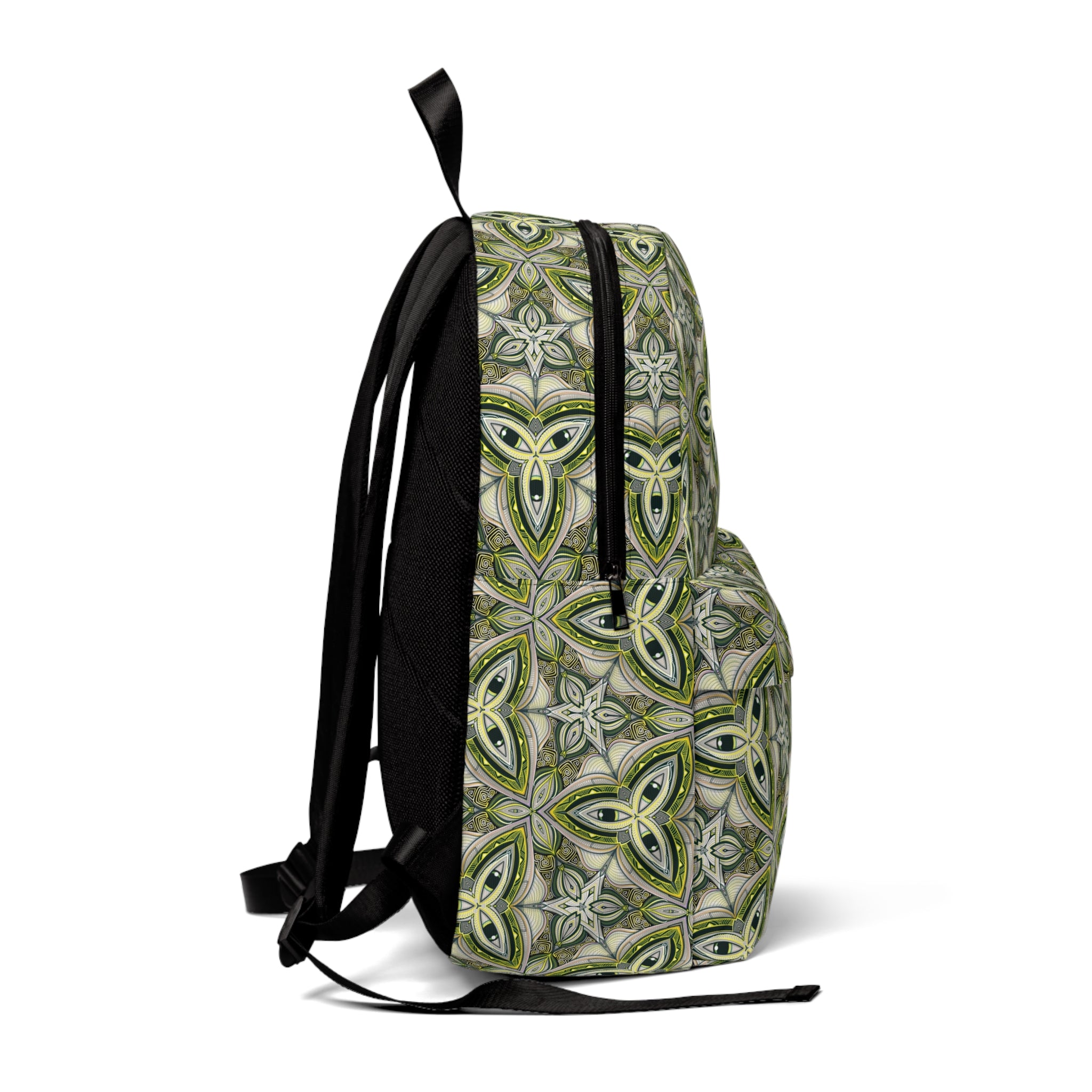 Green Celtic Knot Backpack — Patterned Travel & School Bag #b5329