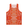 Red Earth Mandala Tank — All-Over-Print Tribal Geometric Tank Top #kv774422