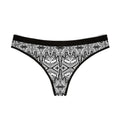 Black & White Geometric Thong – Women's Patterned Intimates #h8755790