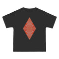 Geometric Red Diamond Graphic T-Shirt #kd753097