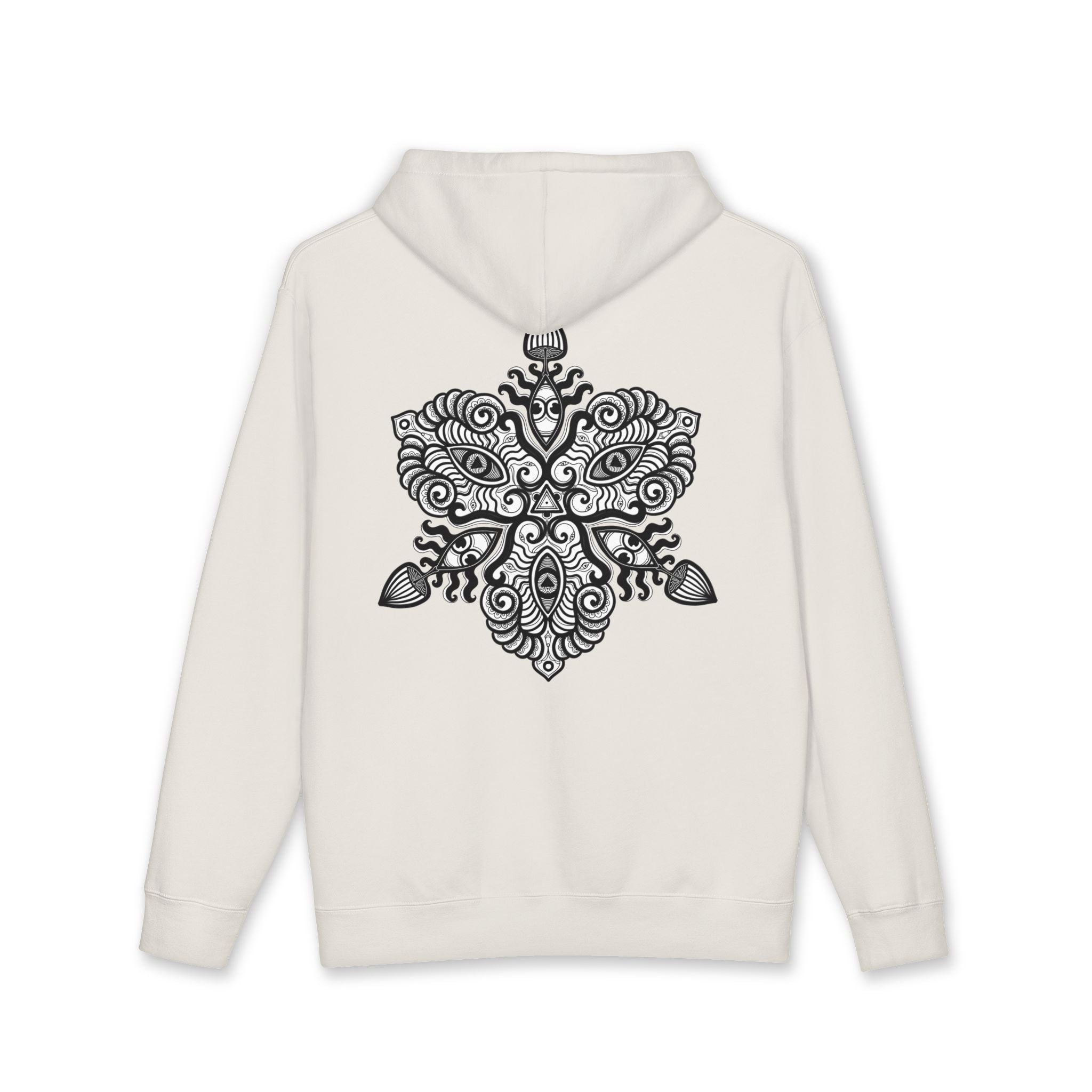 Hoodie — Intricate Black Tribal Mandala Skull Design #x8765467