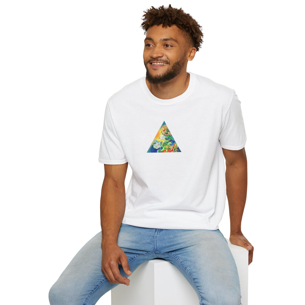 Psychedelic Prism Triangle T-Shirt #h7432887