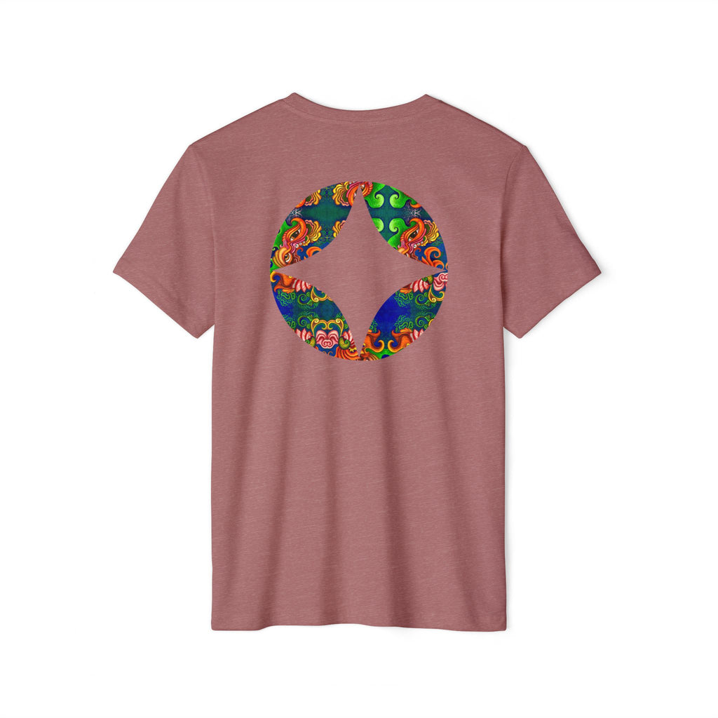 Psychedelic Floral Diamond T‑Shirt — Colorful Retro Pattern Tee #oigr88443