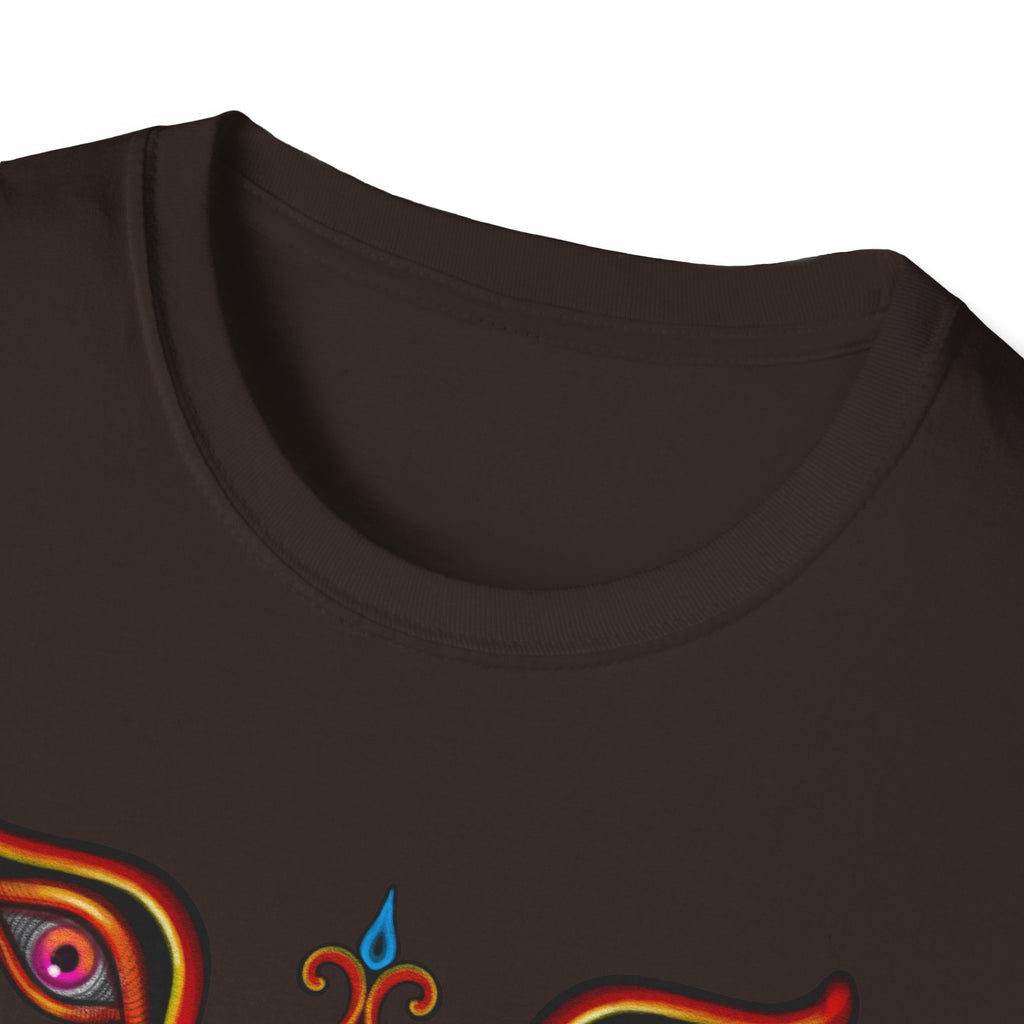 Mystic Eye Tribal T-Shirt — Psychedelic Symmetry Graphic Tee #y993738