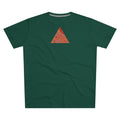 Men's Tee — Red Geometric Triangle Pattern #dm52986