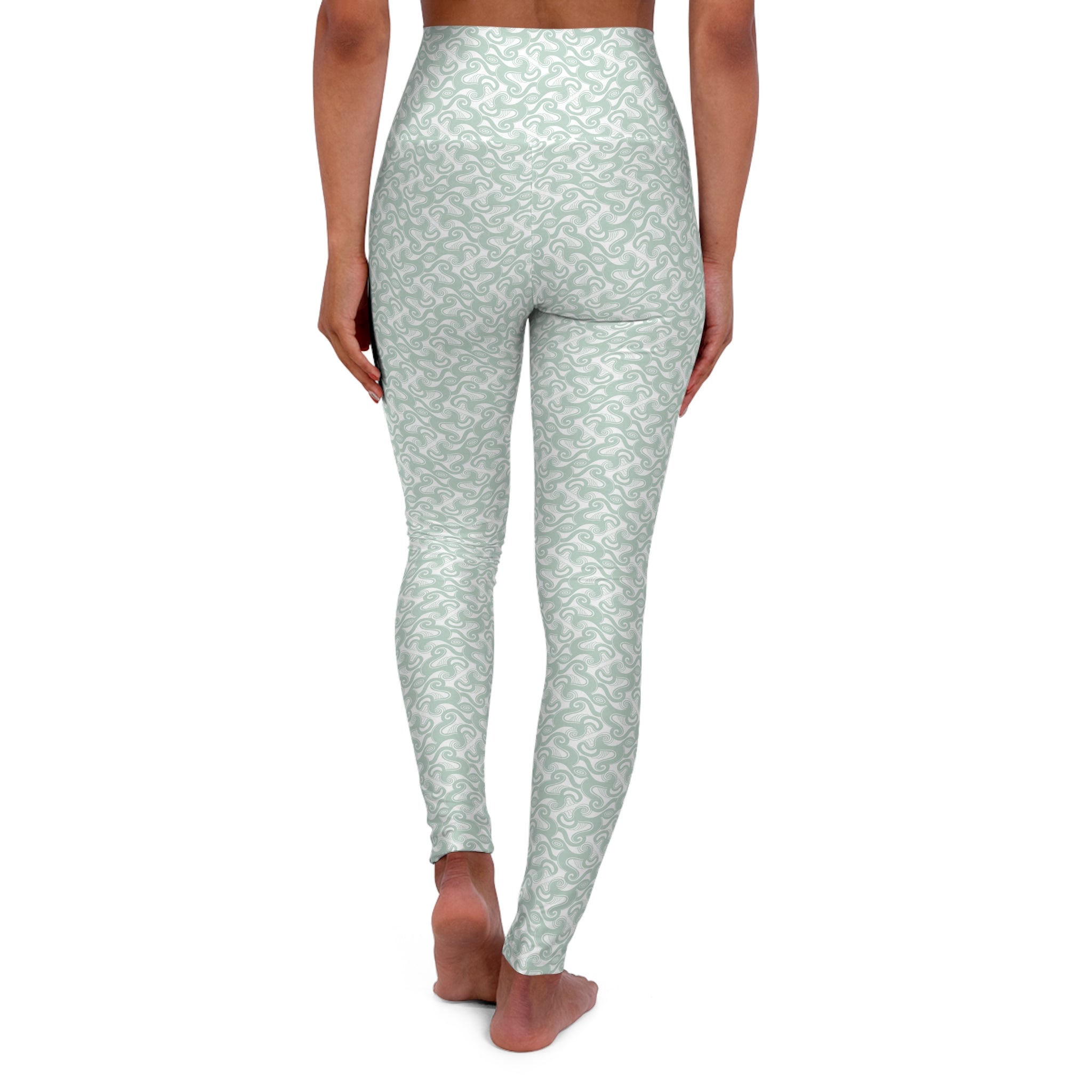 High Waisted Yoga Leggings (AOP) #YL1