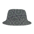 Kaleidoscope Tile Bucket Hat — Green Geometric AOP Sun Hat #jf9754