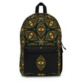 Mystic Eye Pattern Backpack — Bohemian Kaleidoscope Daypack for Students & Travelers #f975356