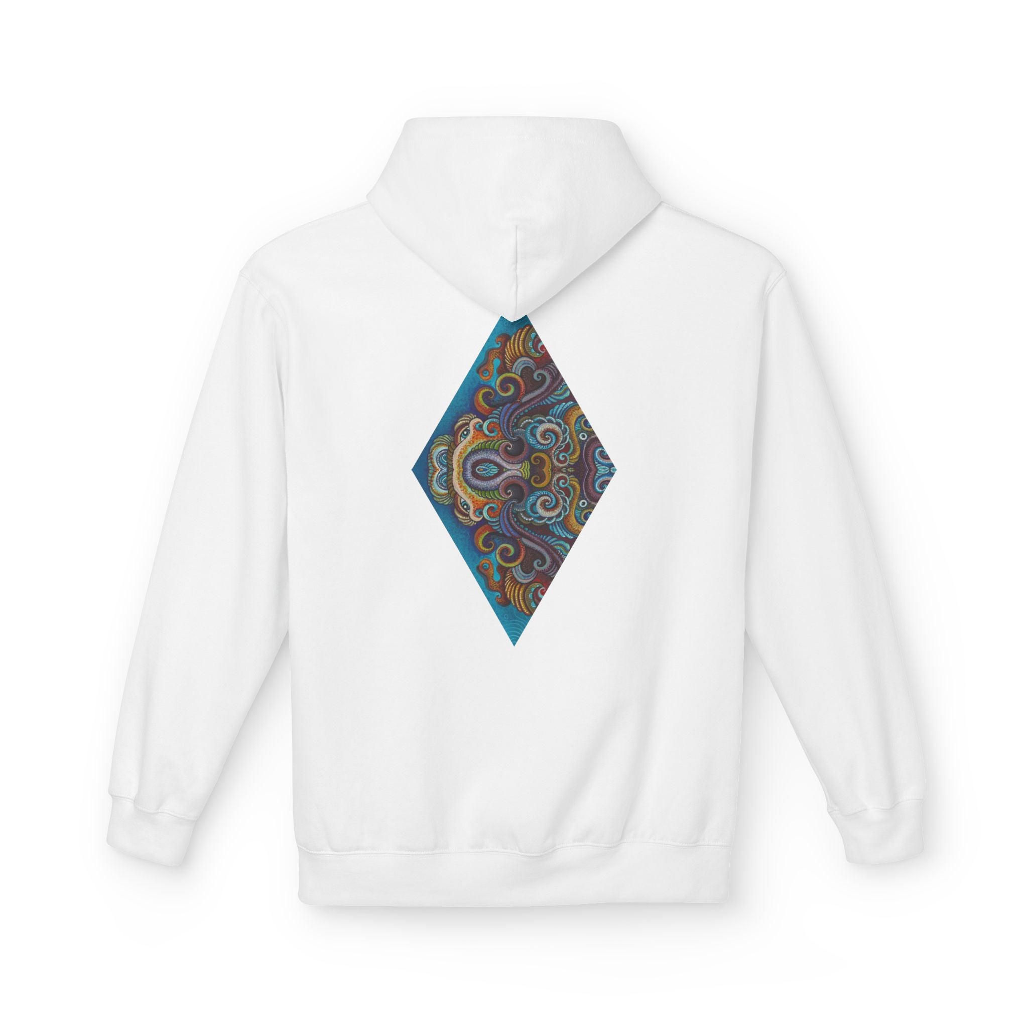 Hoodie — Colorful Geometric Tribal Diamond Print #g765889