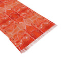 Light Scarf - Coral Orange Abstract Patterned Lightweight Scarf #g753578