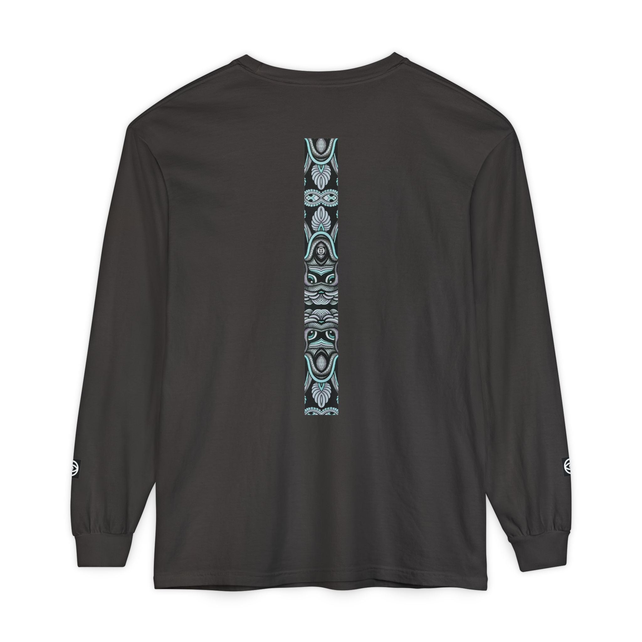 Men's/Women's Long Sleeve T-Shirt — Vertical Geometric Stripe Graphic #kjgd64258