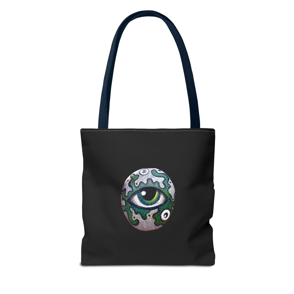 Green Mystic Eye Tote Bag – All-Over Print Gothic Style Shopper #g778975