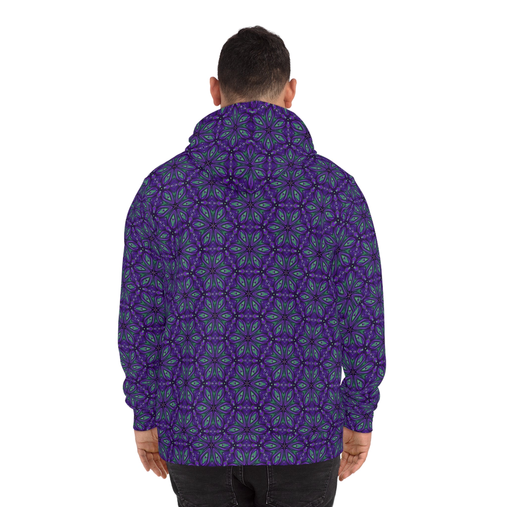 Purple Kaleidoscope All-Over-Print Hoodie #y08744