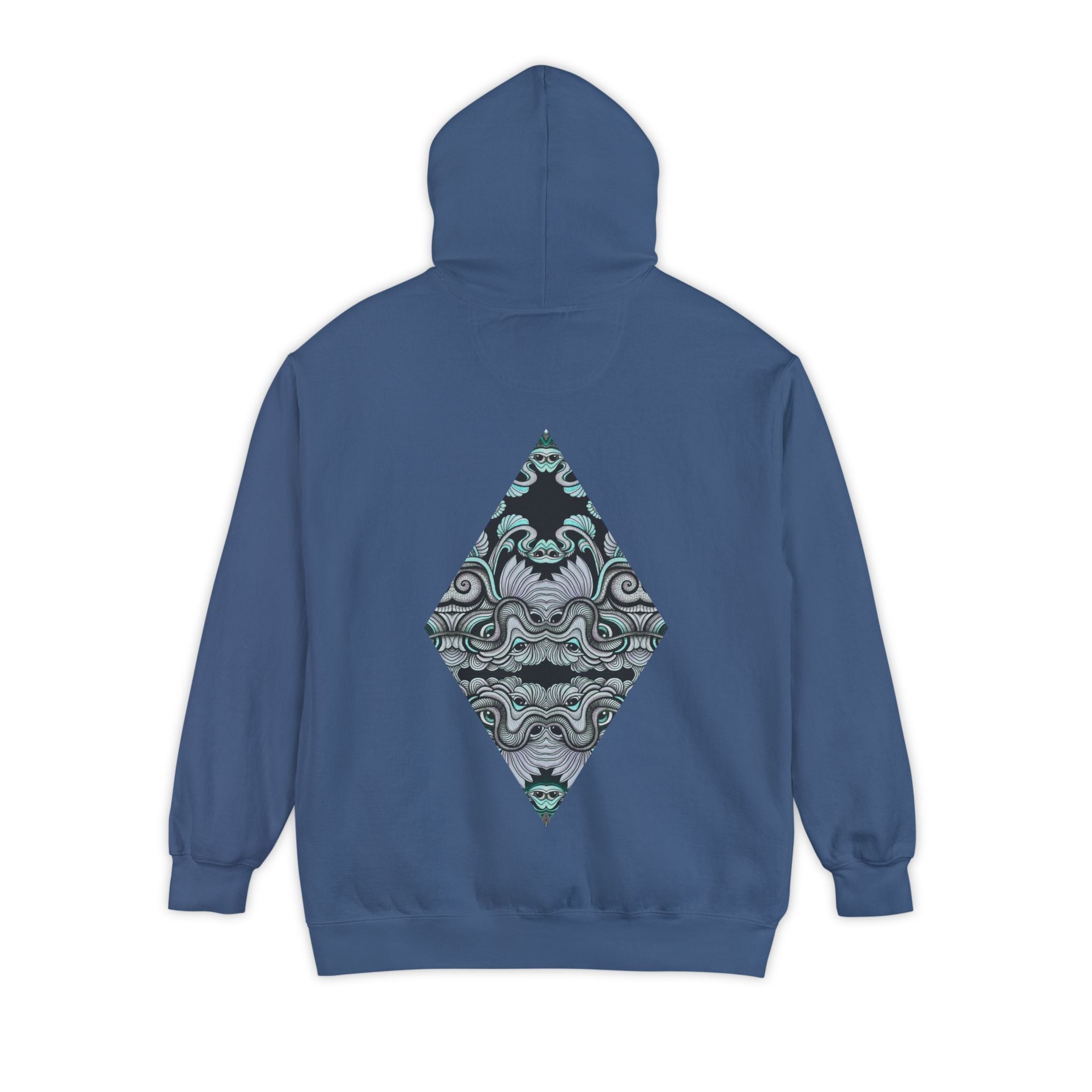 Hoodie — Geometric Mystic Pattern Diamond Back Print #gmh13