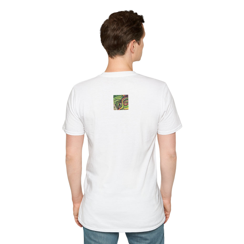 Psychedelic Green Mandala T-Shirt — Abstract Tribal Circle Art Tee #h84210