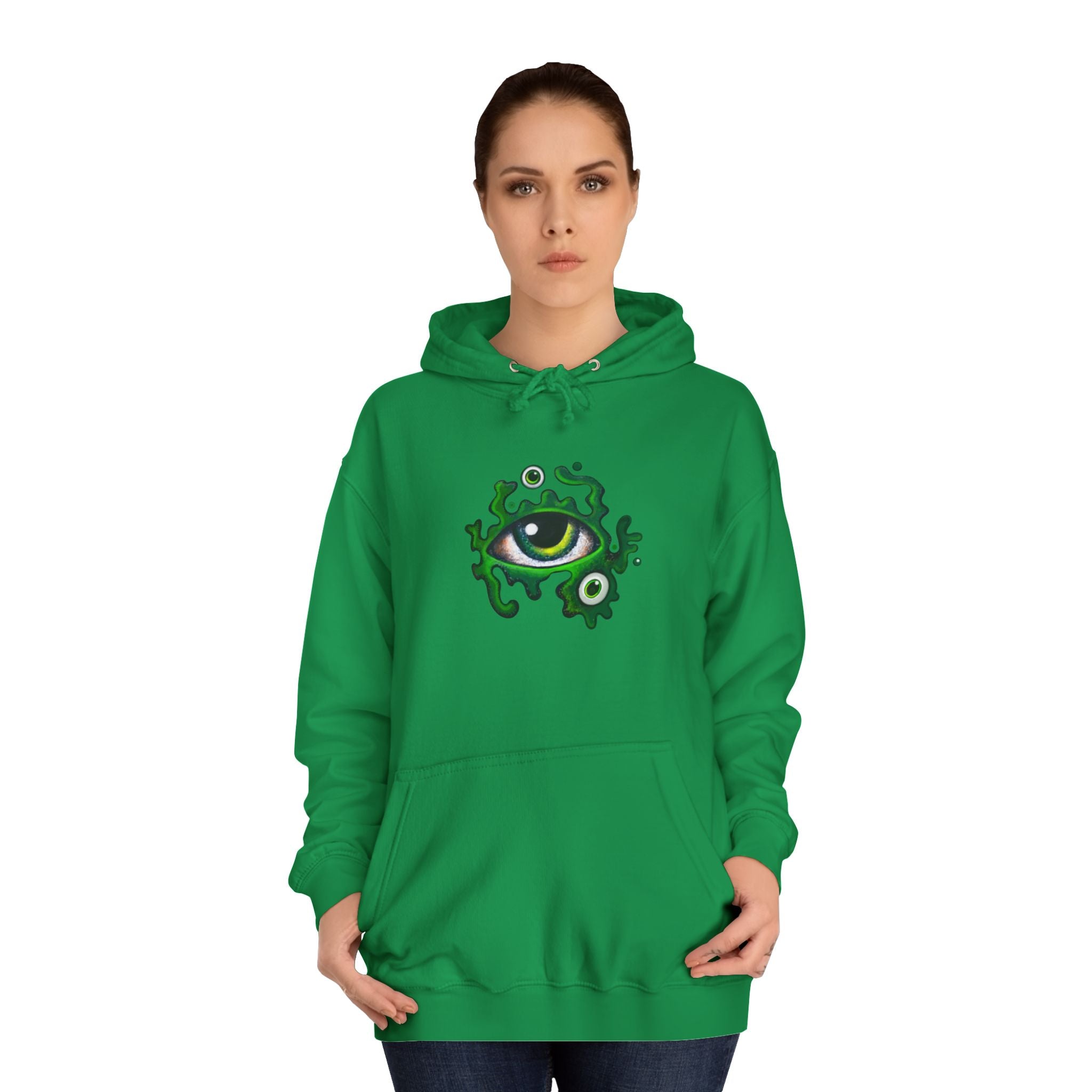 Green Eye Graphic Hoodie #r9764567