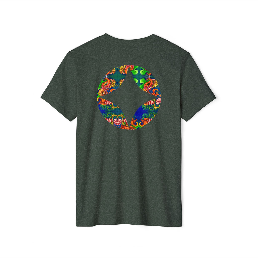 Psychedelic Floral Diamond T‑Shirt — Colorful Retro Pattern Tee #oigr88443