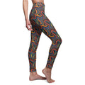 Psychedelic Swirl Leggings — Retro Rainbow Abstract Print #gfs0221