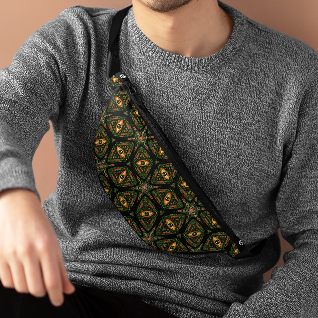Fanny Pack — Bohemian Kaleidoscope Eye Pattern Hip Bag #s234866
