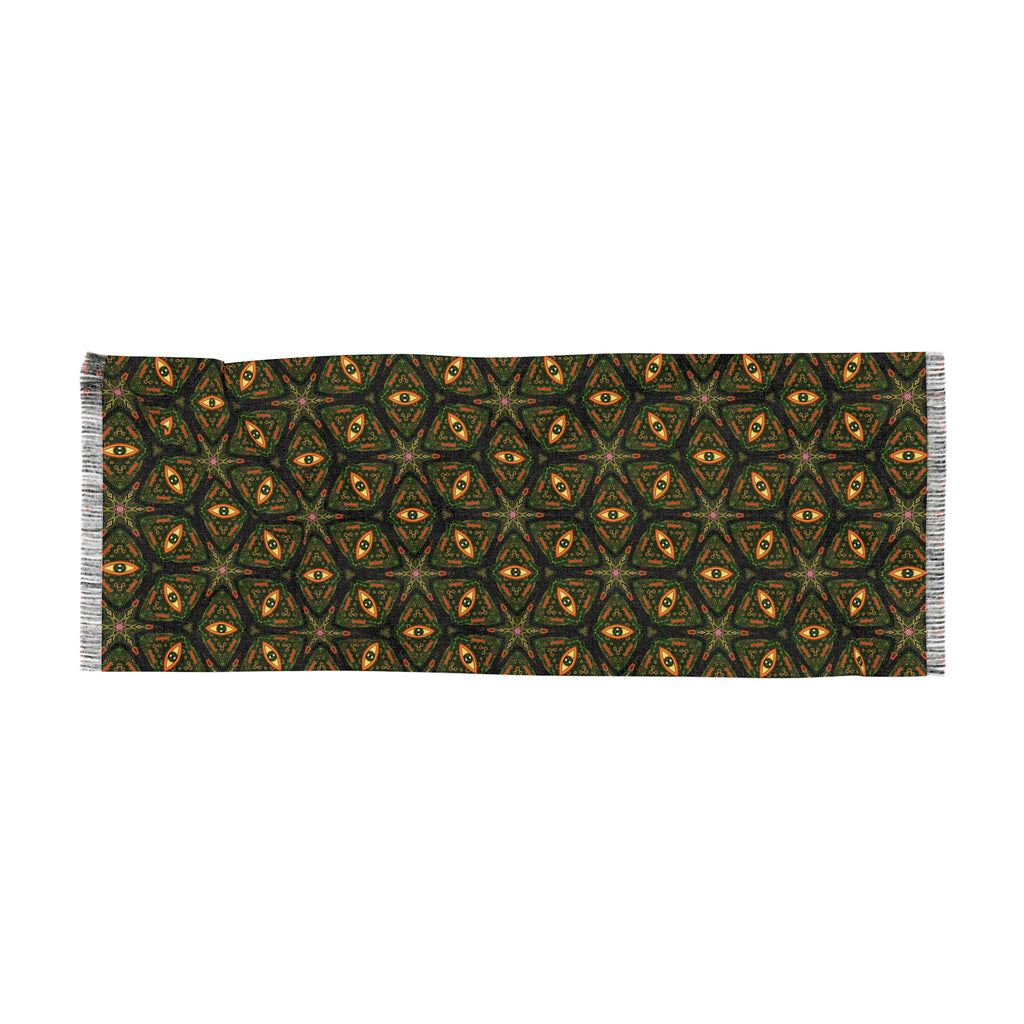 Mystic Eye Light Scarf — Geometric Kaleidoscope Pattern, Lightweight Fashion Wrap #h987692