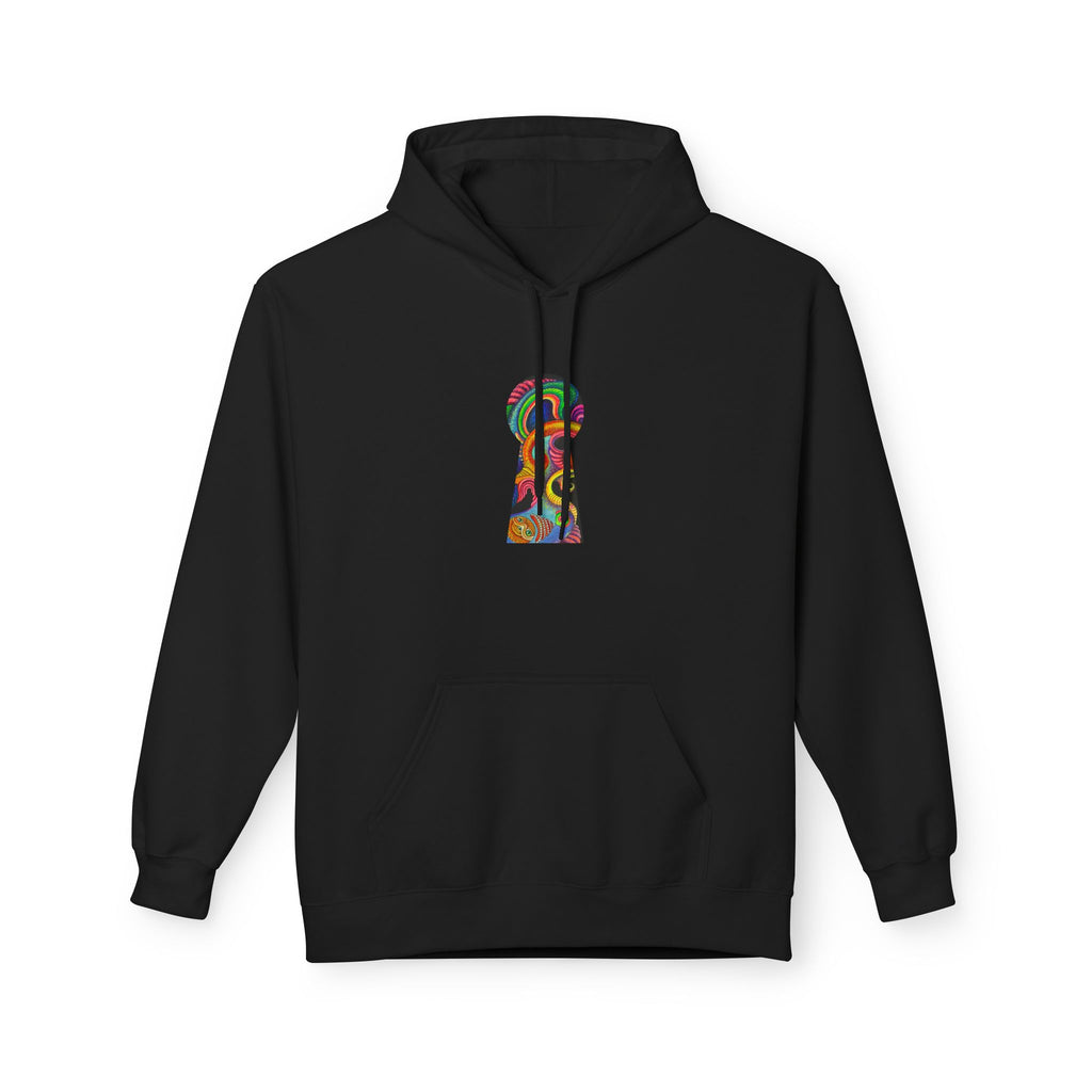 Psychedelic Abstract Snake Hoodie — Colorful Surreal Art Pullover #ggd76467
