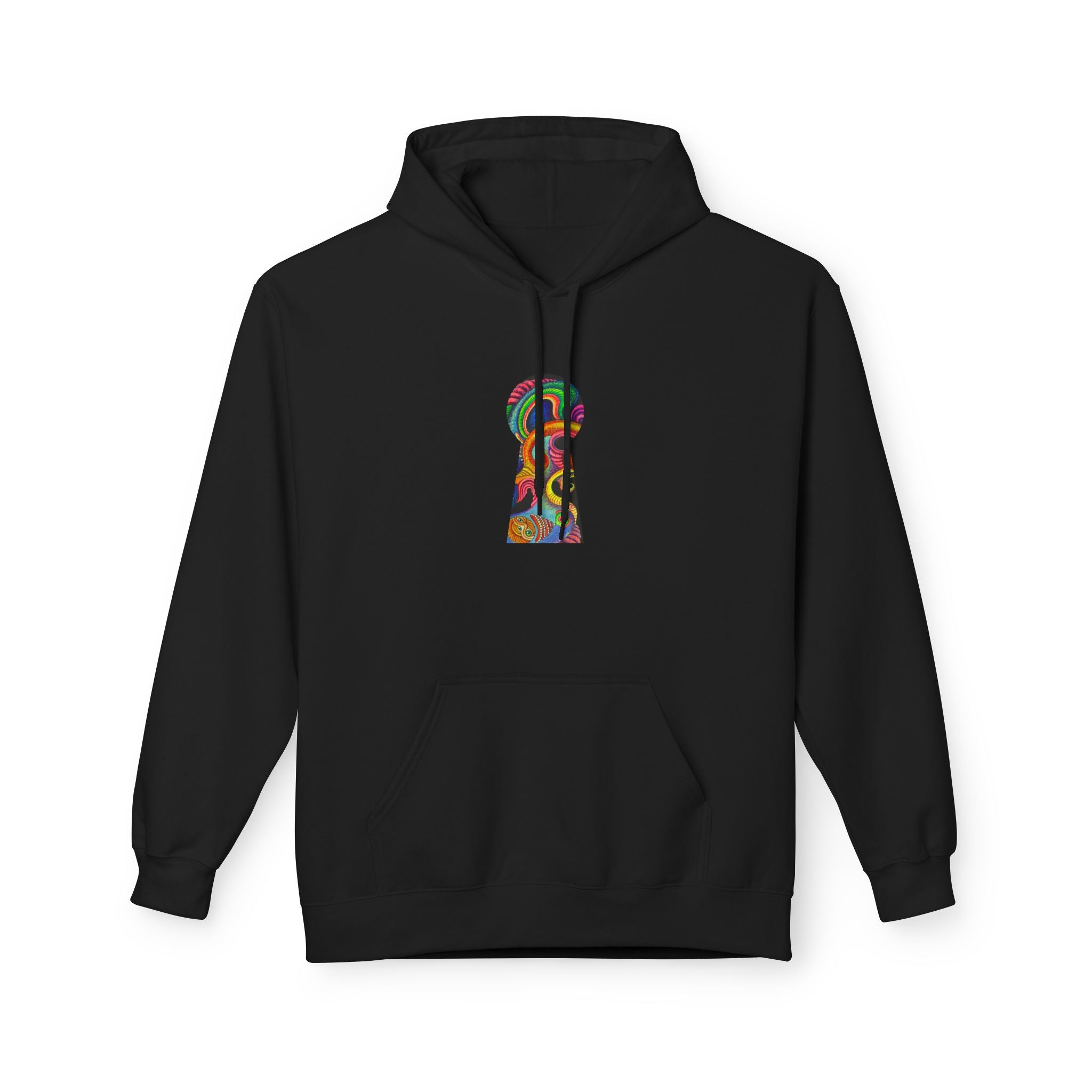 Psychedelic Abstract Snake Hoodie — Colorful Surreal Art Pullover #ggd76467
