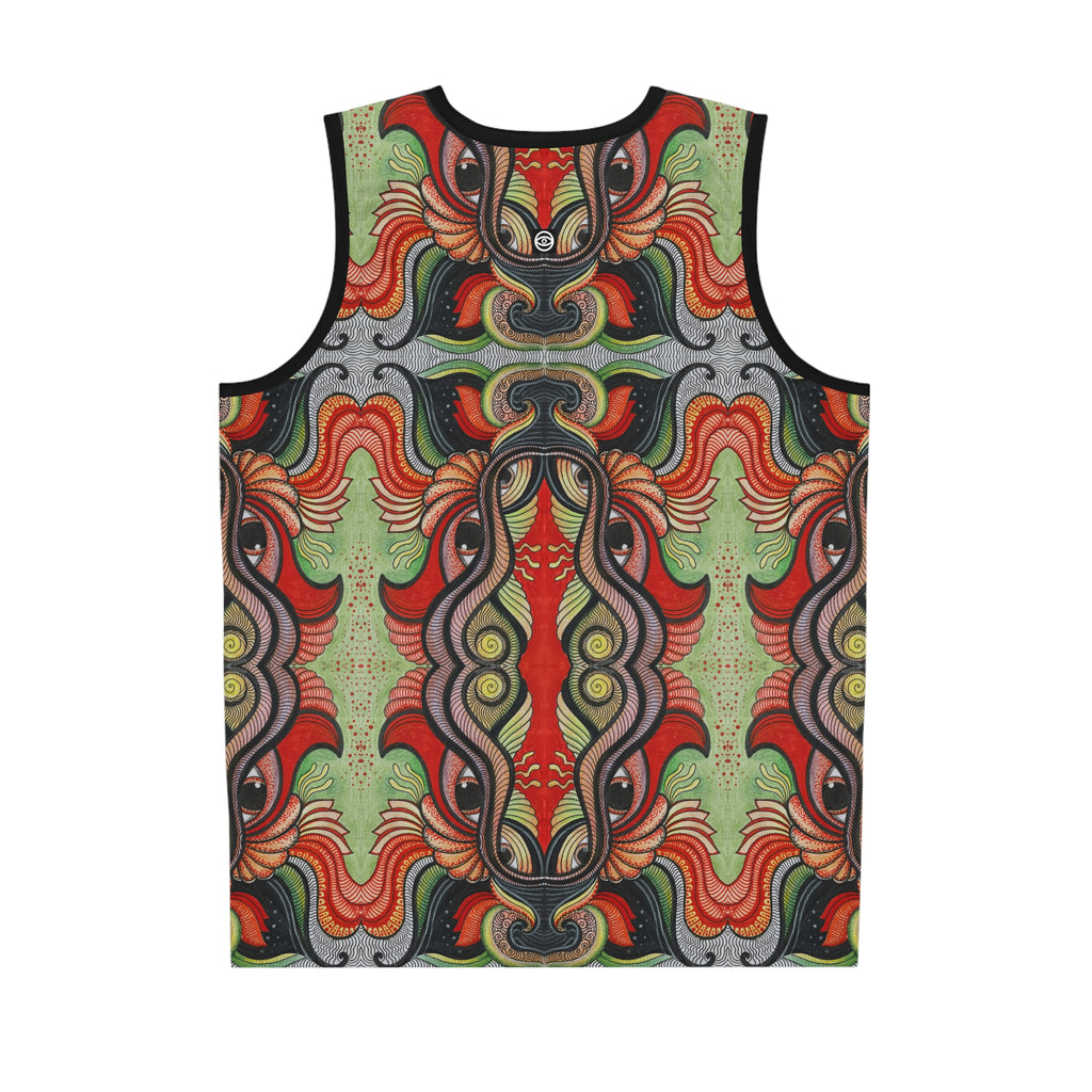 Tribal Rhythm Basketball Jersey — Bold All-Over-Print Performance Tank #kg76426