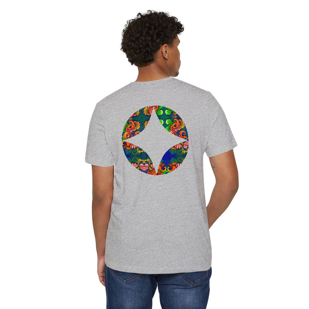 Psychedelic Floral Diamond T‑Shirt — Colorful Retro Pattern Tee #oigr88443